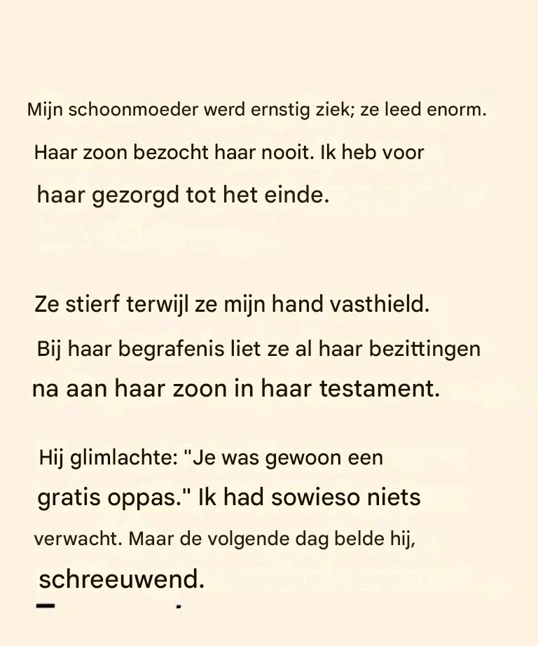 De dag na de begrafenis was niets meer hetzelfde als voorheen.