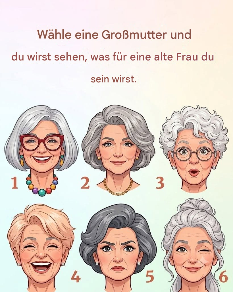 Kies een grootmoeder en je zult zien wat voor soort oude vrouw je zult zijn.
